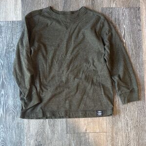 Kids Olive Green Long Sleeve Tshirt